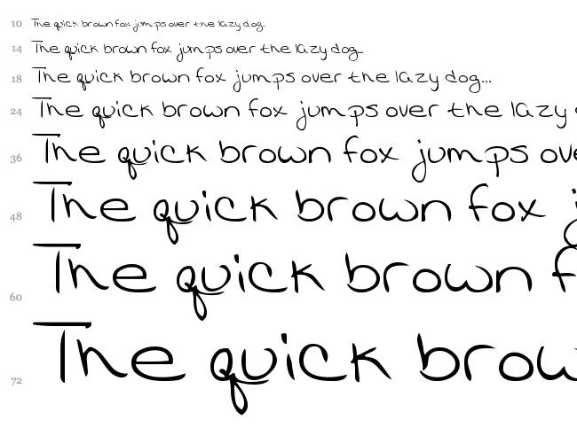 MTF Katrina font waterfall